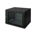 Digitus Шафа настінна Digitus Wall Mounting Dynamic Basic 19" 12U глибина 600, RAL 9005 (DN-1912-U-EC-SW)