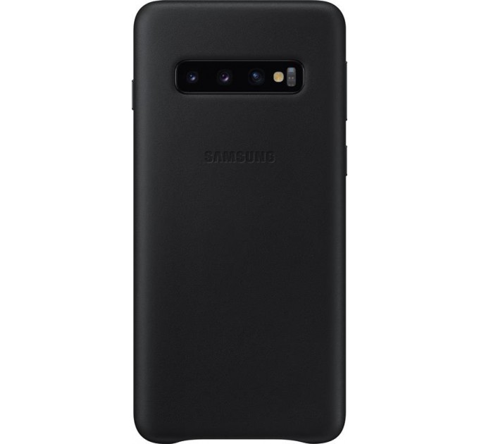 Samsung Чохол-накладка Samsung Leather Cover для Samsung Galaxy S10 SM-G973 Black (EF-VG973LBEGRU)