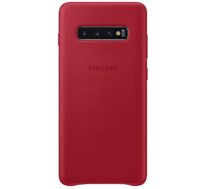 Samsung Чохол-накладка Samsung Leather Cover для Samsung Galaxy S10+ SM-G975 Red (EF-VG975LREGRU)