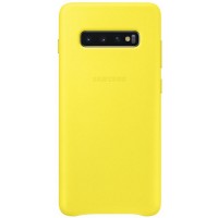 Чохол-накладка Samsung Leather Cover для Samsung Galaxy S10+ SM-G975 Yellow (EF-VG975LYEGRU)