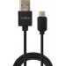 Vinga Дата кабель USB 2.0 AM to Type-C 1.0m 3A 18W PVC black Vinga (VCPUSBTC3ABK)