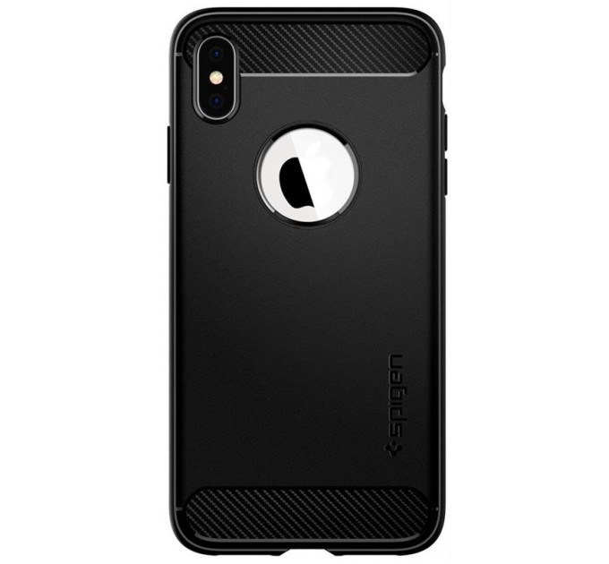Spigen Чохол-накладка Spigen Rugged Armor для Apple iPhone XS Max Matte Black (065CS25125)