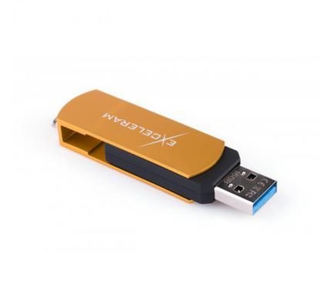 eXceleram USB флеш накопичувач eXceleram 16GB P2 Series Gold/Black USB 3.1 Gen 1 (EXP2U3GOB16)