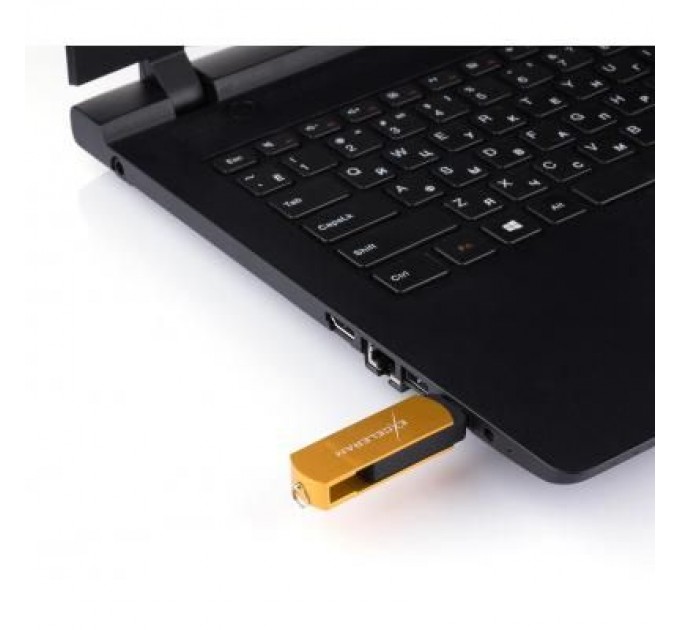 eXceleram USB флеш накопичувач eXceleram 16GB P2 Series Gold/Black USB 3.1 Gen 1 (EXP2U3GOB16)