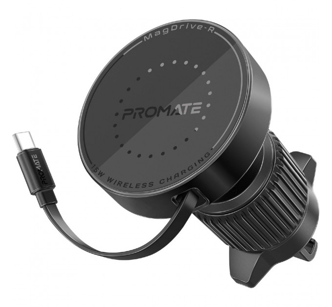 Promate Автомобільний зарядний пристрій Promate Magdrive-r Black
