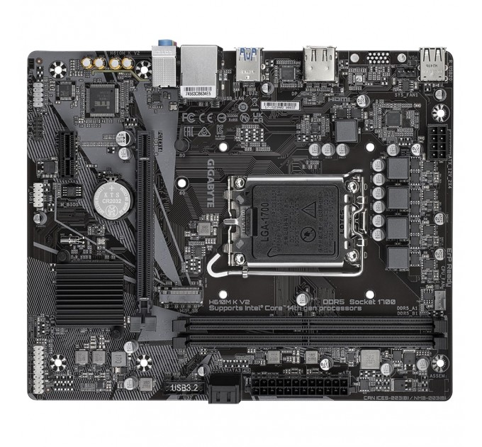 GIGABYTE Материнська плата Gigabyte H610M K V2 Socket 1700
