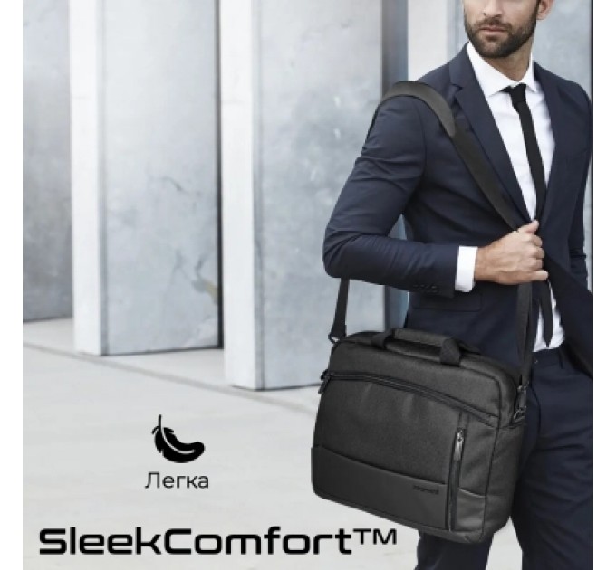 Promate Сумка для ноутбука Promate 15.6" Satchel-MB black (satchel-mb.black)