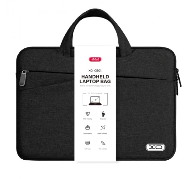 XO Сумка для ноутбука XO 14" CB01 black (CB01-14.black)