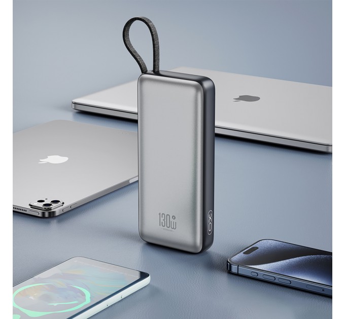 XO Універсальна мобільна батарея XO PR268 PD 22.5W QC 3.0 20000mAh Grey