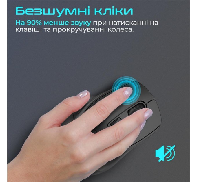 Promate Миша бездротова Promate Samit Black