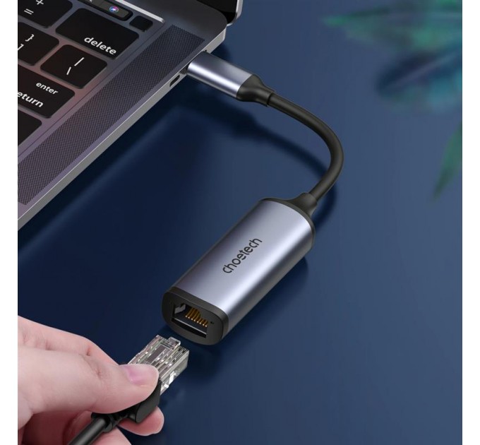 Мережевий адаптер Choetech HUB-R02 USB-C to RJ45 2.5Gbps