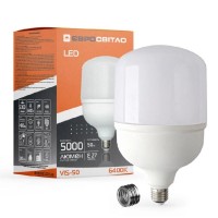 Лампочка Євросвітло 50Вт 6400К (VIS-50-E40/E27)