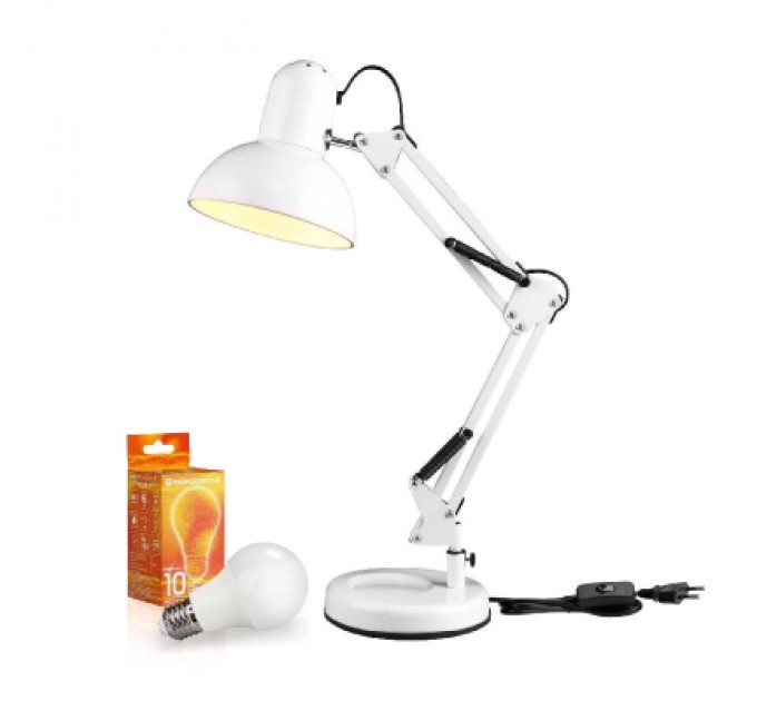 Євросвітло Настільна лампа Євросвітло Ridy-027 E27 біла