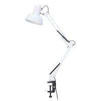 Настільна лампа Євросвітло Ridy-027 E27 зі струбциною біла