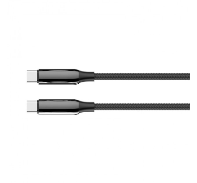 Дата кабель USB-C to USB-C 2.0m (PVC+Aluminum Alloy) (PD Fast Charging 240W) 5А black ColorWay (CW-CBPDCC070-BK)