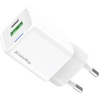 Зарядний пристрій ColorWay GaN Mini 35W PD Port PPS USB (Type-C PD + USB QC4.0) white (CW-CHS055PD-WT)