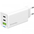 Зарядний пристрій ColorWay GaN Mini 65W PD Port PPS USB (USB-2C1A) white (CW-CHS058PD-WT)