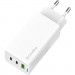 Зарядний пристрій ColorWay GaN Mini 65W PD Port PPS USB (USB-2C1A) white (CW-CHS058PD-WT)