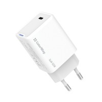 Зарядний пристрій ColorWay GaN Mini 65W PD Port PPS USB-C white (CW-CHS049PD-WT)