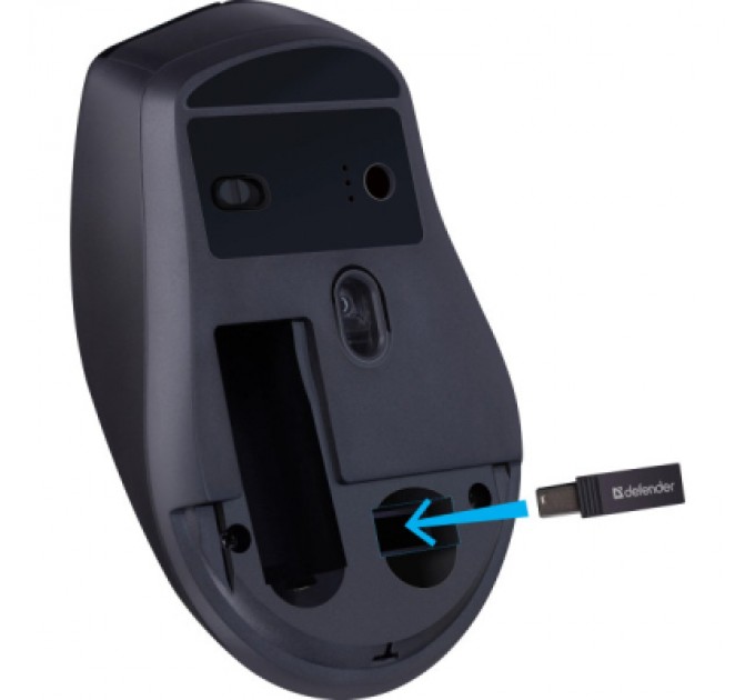 Defender Мишка Defender Effect X MS-095 Wireless Black (52095)