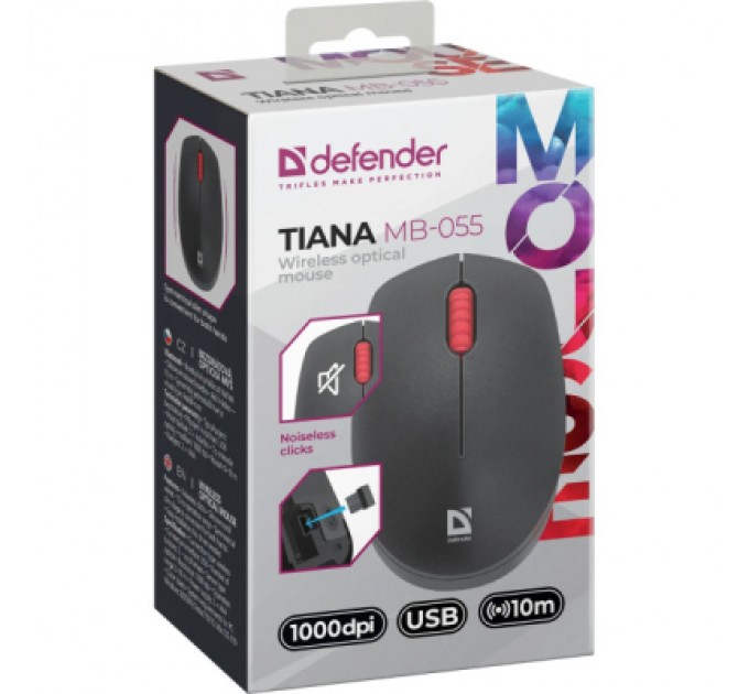 Defender Мишка Defender Tiana MB-055 Wireless Black (52055)