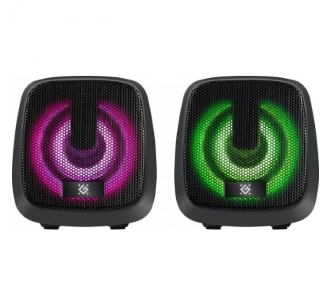 Defender Акустична система Defender J2 LED USB Black (65962)