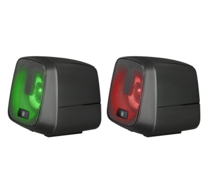 Defender Акустична система Defender J2 LED USB Black (65962)