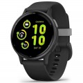 Смарт-годинник Garmin Vivoactive 5 Slate Aluminum Bezel with Black Case and Silicone Band (010-02862-5A)