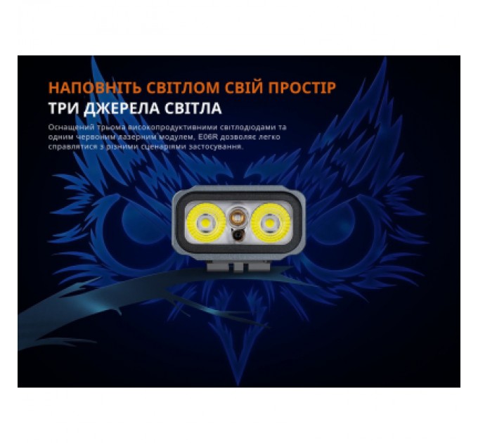 Ліхтар Fenix E06R сірий (E06RGray)