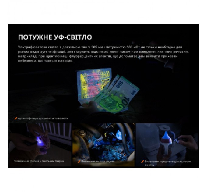 Ліхтар Fenix E06R сірий (E06RGray)