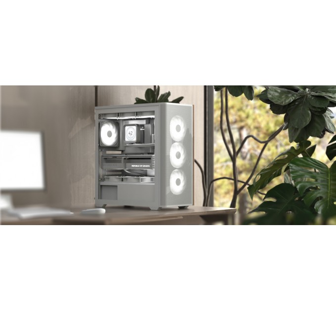 AeroCool Корпус AeroCool D501A-G-WT-v2 (ACCM-DS01043.21) White без БЖ