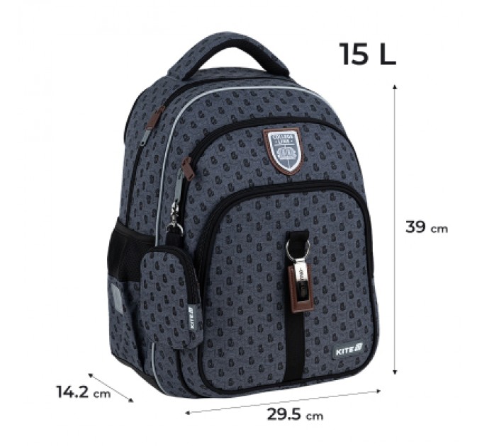 Kite Рюкзак шкільний Kite Education 763M College Line Boy (K25-763M-3)