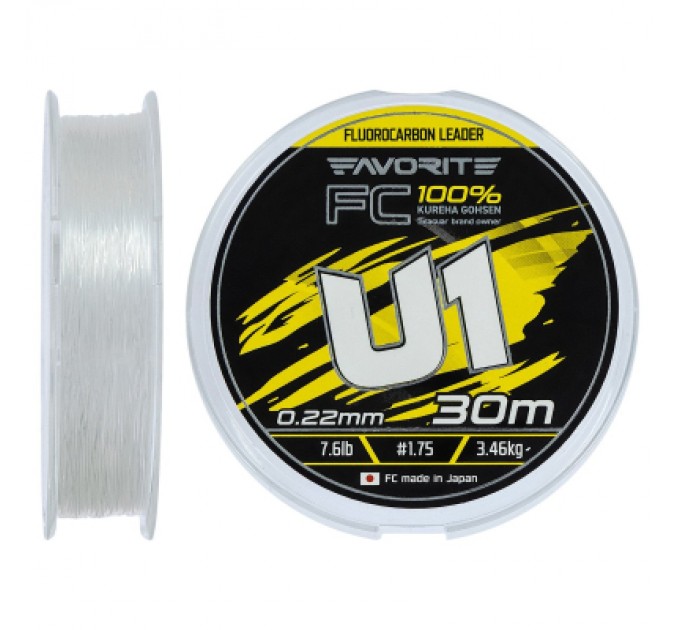 Favorite Флюорокарбон Favorite U1 FC 30m 1.75/0.22mm 7.6lb/3.46kg (1693.12.11)