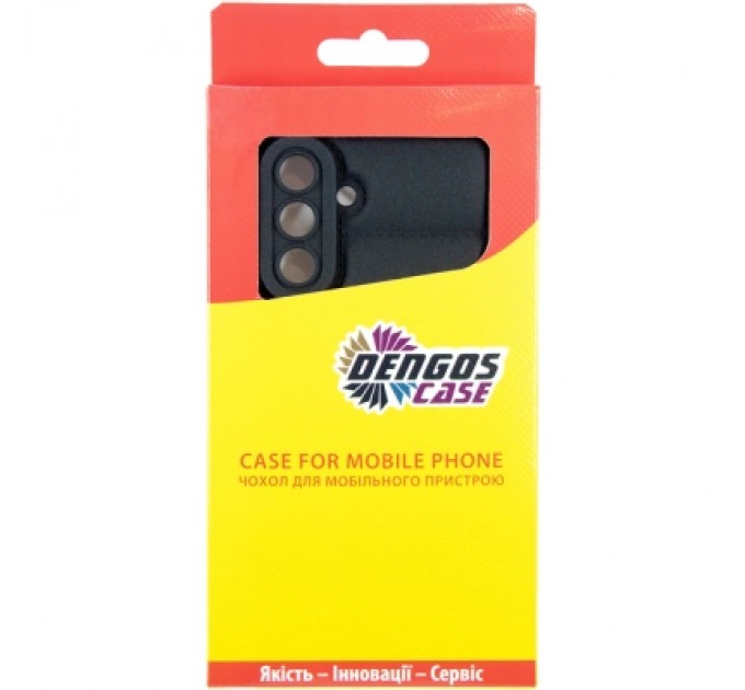 Чохол до мобільного телефона Dengos Kit Samsung Galaxy A36 5G Soft + glass (Black) (DG-KM-140)