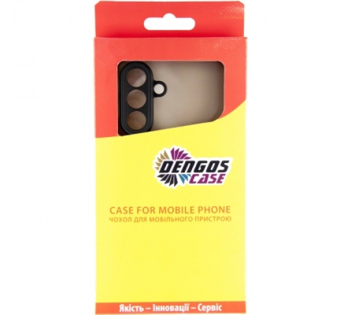 Dengos Чохол до мобільного телефона Dengos Kit Samsung Galaxy A56 Matte + glass (Black) (DG-KM-141)