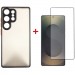 Чохол до мобільного телефона Dengos Kit Samsung Galaxy S25 Ultra Matte + glass (Black) (DG-KM-144)