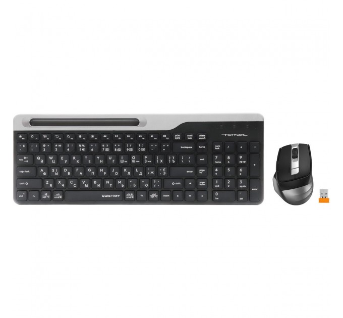 A4Tech Комплект (клавіатура, мишка) бездротовий A4Tech FB2535CS Smoky Grey