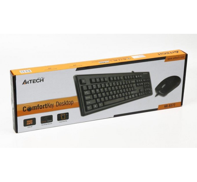 Комплект (клавіатура, миша) A4Tech KR-8372 Black
