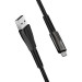 ColorWay Дата кабель USB 2.0 AM to Micro 5P 1.0m zinc alloy + led black ColorWay (CW-CBUM035-BK)