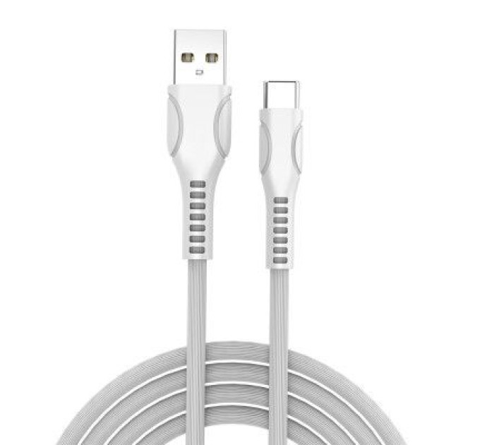 ColorWay Дата кабель USB 2.0 AM to Type-C 1.0m line-drawing white ColorWay (CW-CBUC029-WH)