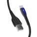 ColorWay Дата кабель USB 2.0 AM to Type-C 1.0m led black ColorWay (CW-CBUC034-BK)