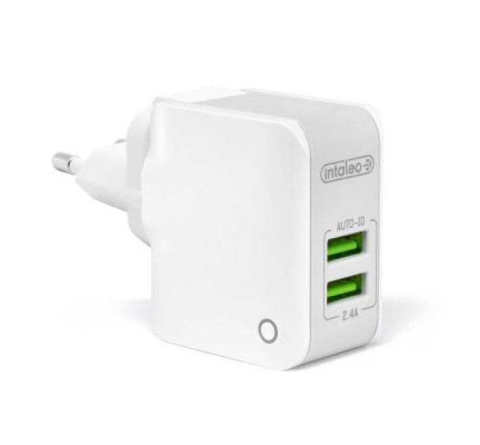 Intaleo Зарядний пристрій Intaleo TCA242 (2USB2,4A) (white) (1283126477492)
