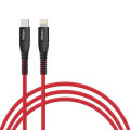 Intaleo Дата кабель USB-C to Lightning 18W 1,2m CBRNYTL1 red Intaleo (1283126504129)
