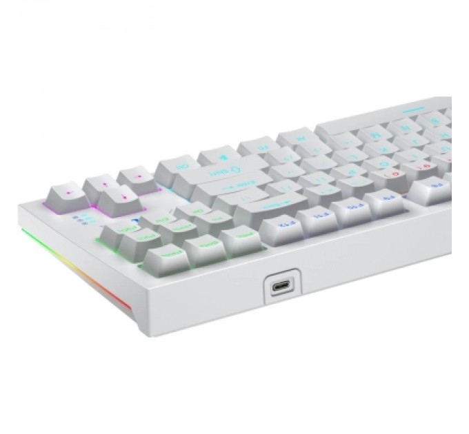 Aula Клавіатура Aula F3032 White keycaps plus 21 Yellow keys KRGD Brown USB UA White (6948391201757)