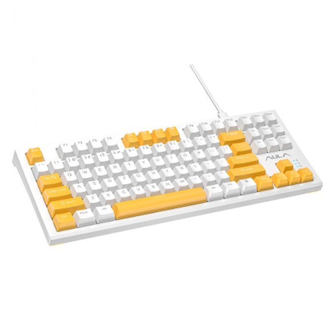 Aula Клавіатура Aula F3032 keycaps plus 21 Yellow keys KRGD Red USB UA White (6948391204680)