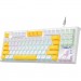 Aula Клавіатура Aula F3032 keycaps plus 21 Yellow keys KRGD Red USB UA White (6948391204680)