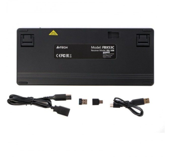 Клавіатура A4Tech FBX53C Wireless/Bluetooth UA Black (4711421001908)