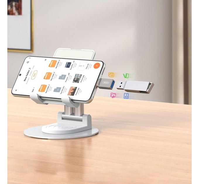 Адаптер XO USB Type-C - Lightning (F/M) Grey (NB281B-СA.tranish)