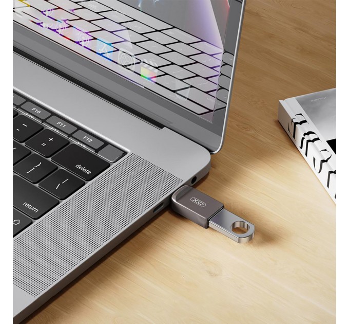 Адаптер XO USB Type-C - Lightning (F/M) Grey (NB281B-СA.tranish)