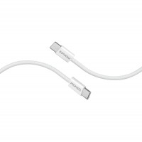 Кабель Promate USB Type-C - USB Type-C (M/M), 3A, 60W, 2 м, White (ecoline-cc200.white)